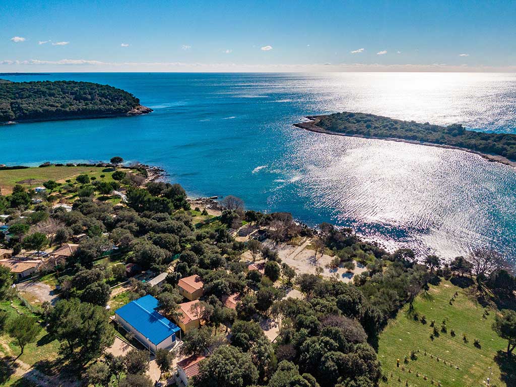 Aerial view of the campsite Piccolo